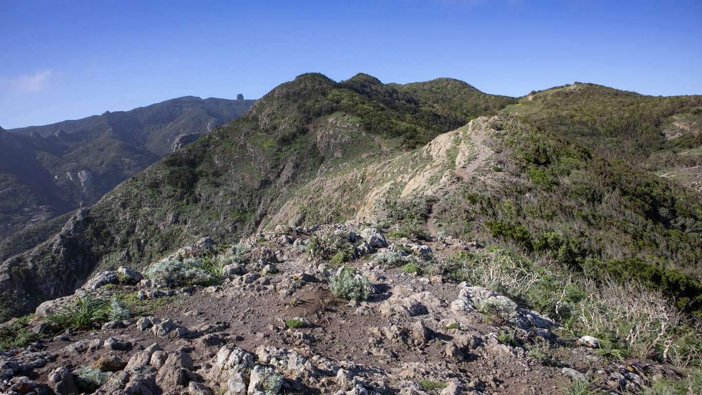 die Bergrücken oberhalb des Barranco de Chamorga