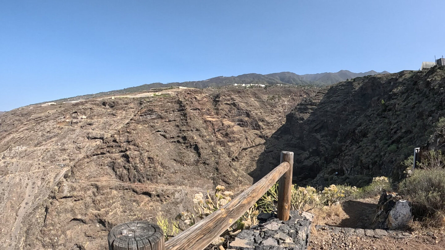 Blick vom Mirador Barranco Jurado Richtung Tijarafe