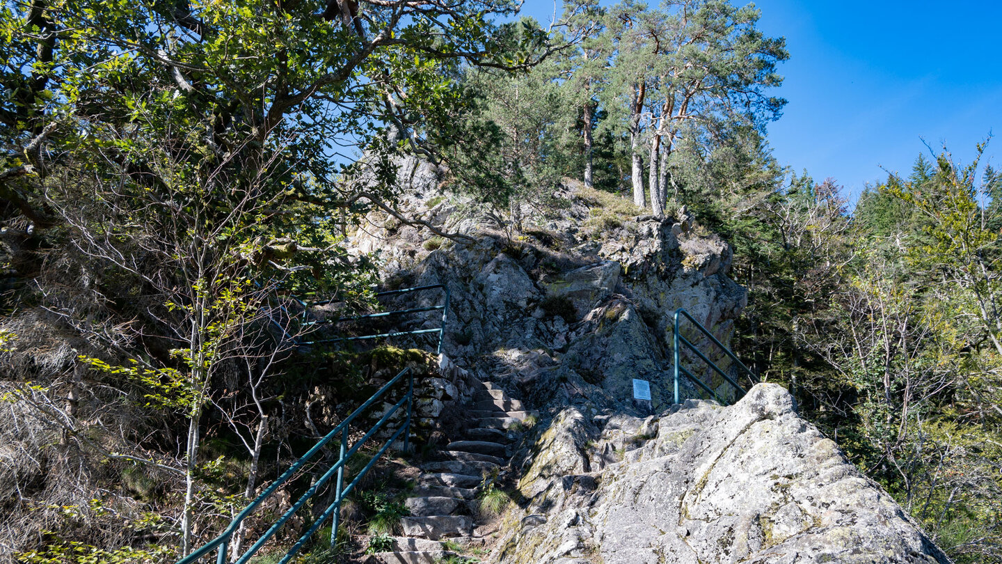 Treppenaufstieg zur Engelskanzel