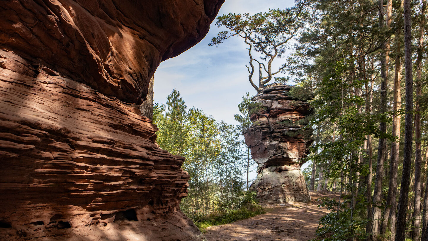 Felstürme auf dem Plateau der Lämmerfelsen