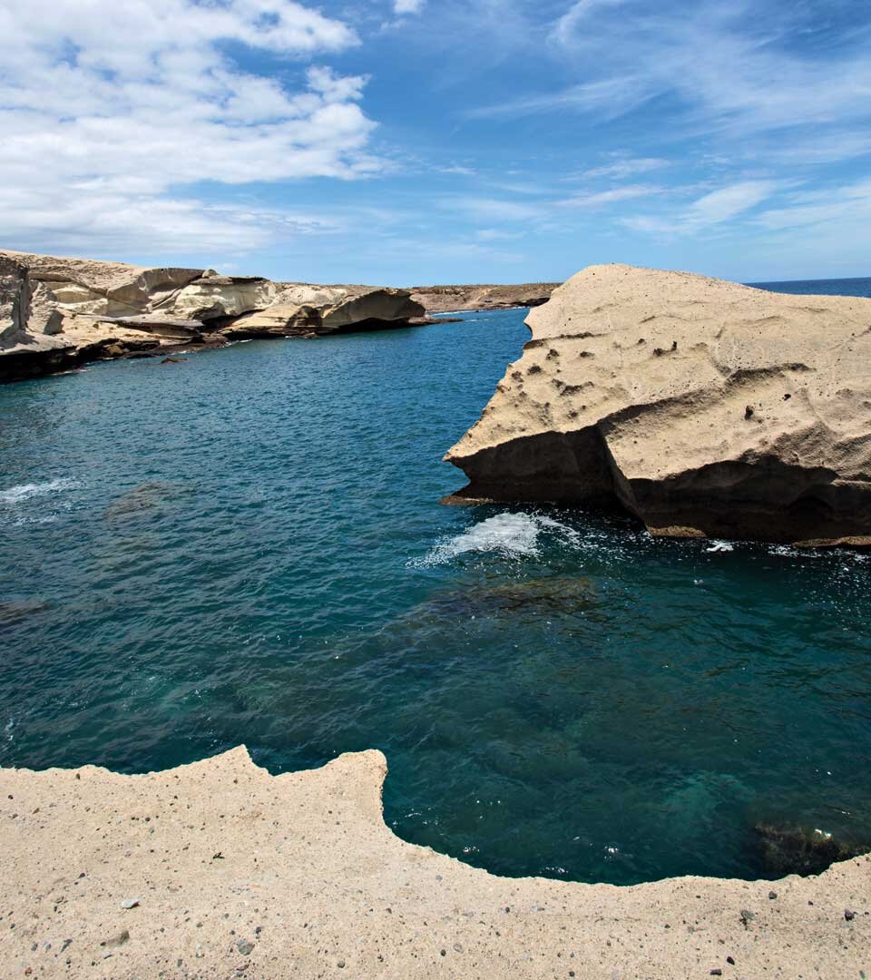 die Tuffsteinbucht bei San Miguel de Tajao