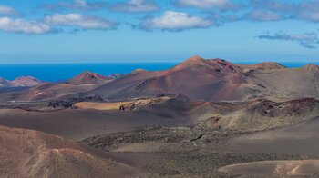 die spektakuläre Vulkanlandschaft im Timanfaya Nationalpark