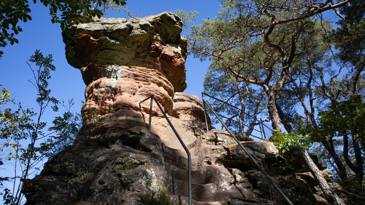 Treppe am Schwalbenfelsen