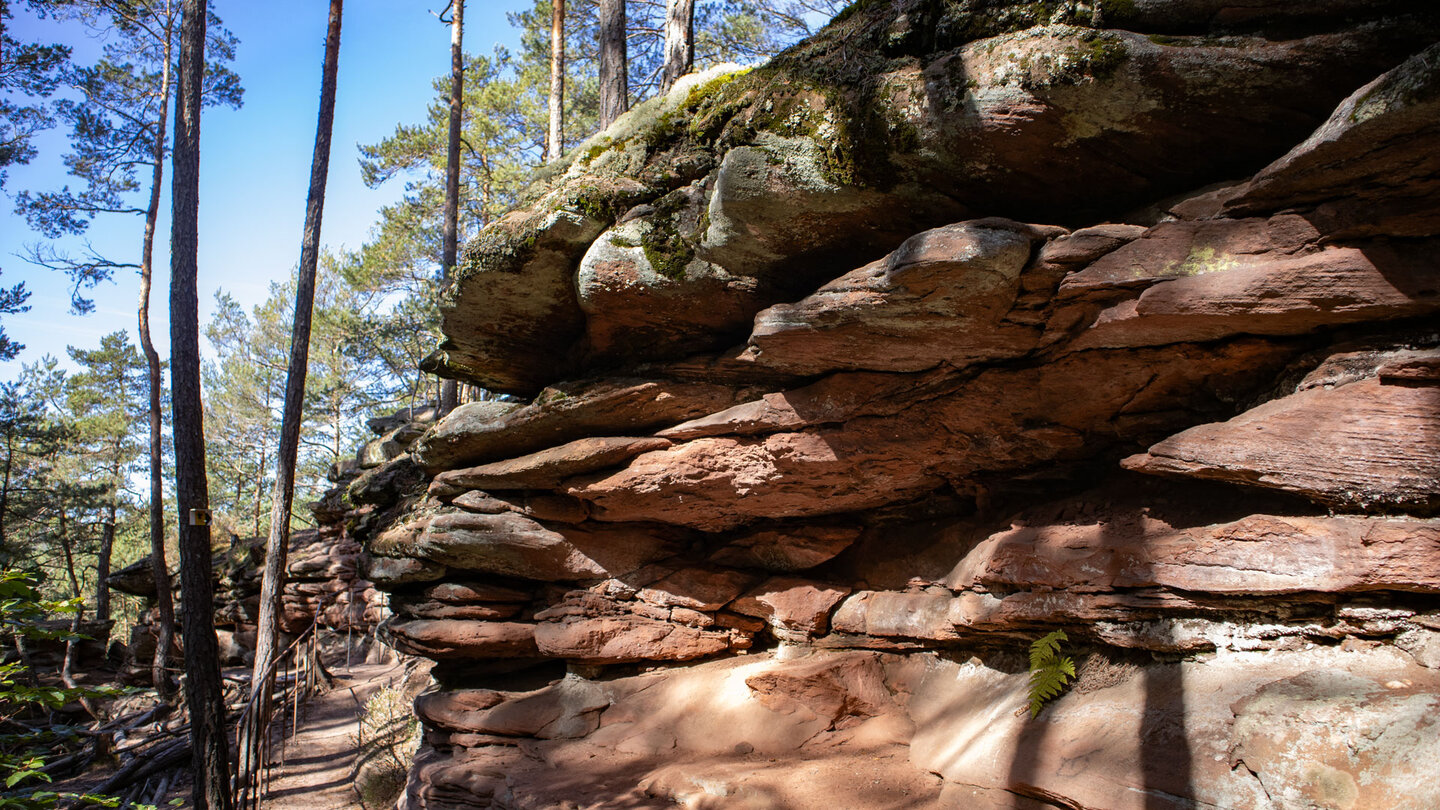 Wanderweg entlang der Rosskegelfelsen