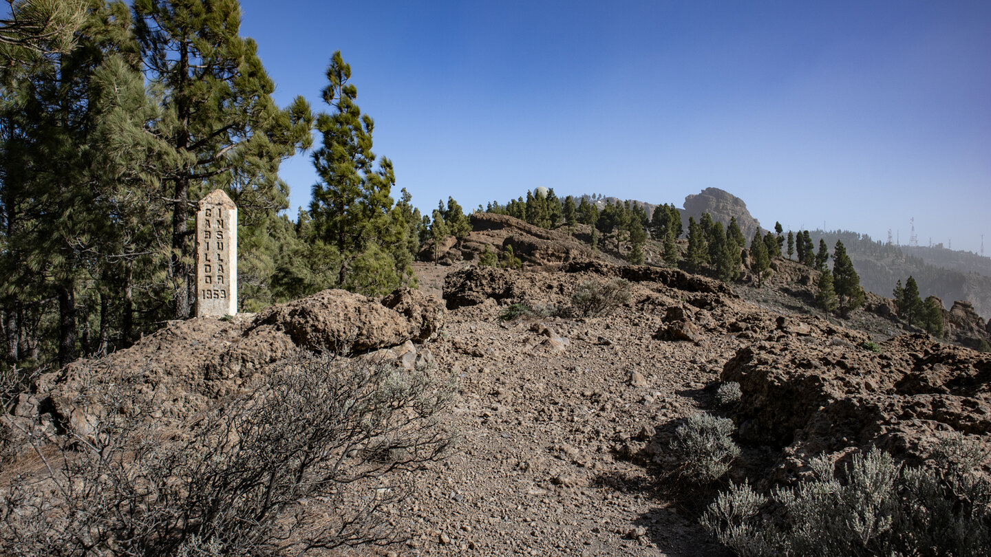 Berglandschaft des Naturparks Roque Nublo am Wanderweg PR GC-51