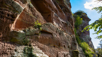 die Froensburg wurde auf zwei Felsen erbaut