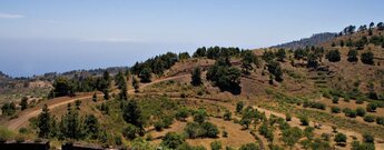 der Ausblick in Richtung Südwesten vom Mirador de Tanajara auf El Hierro