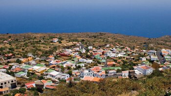 Blick auf Taibique vom Aussichtspunkt Mirador de Tanajara auf El Hierro