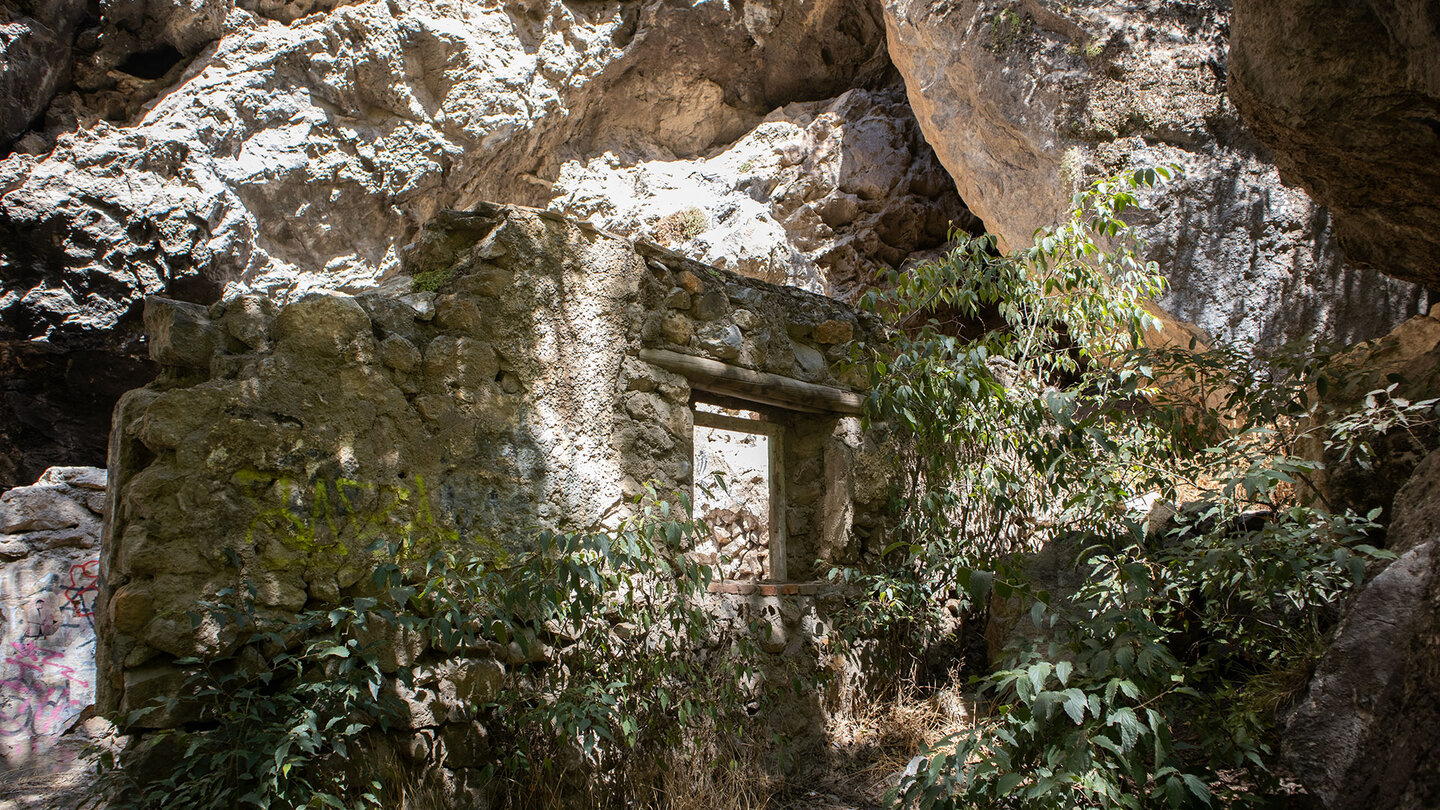 Ruinen La Casilla in der Schlucht von Monachil