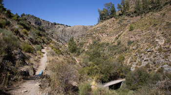 Wanderweg über die Brücke Las Chorreras