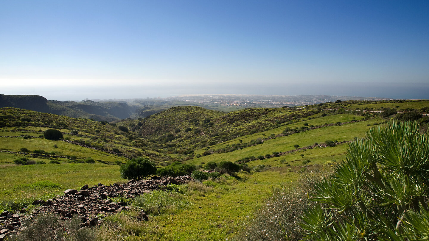 Blick über den Barranco de Fataga auf Gran Canaria