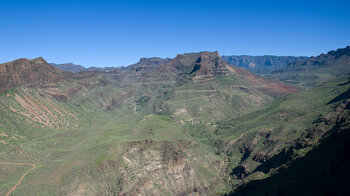 die Tiefe Schlucht des Barranco de Fataga auf Gran Canaria