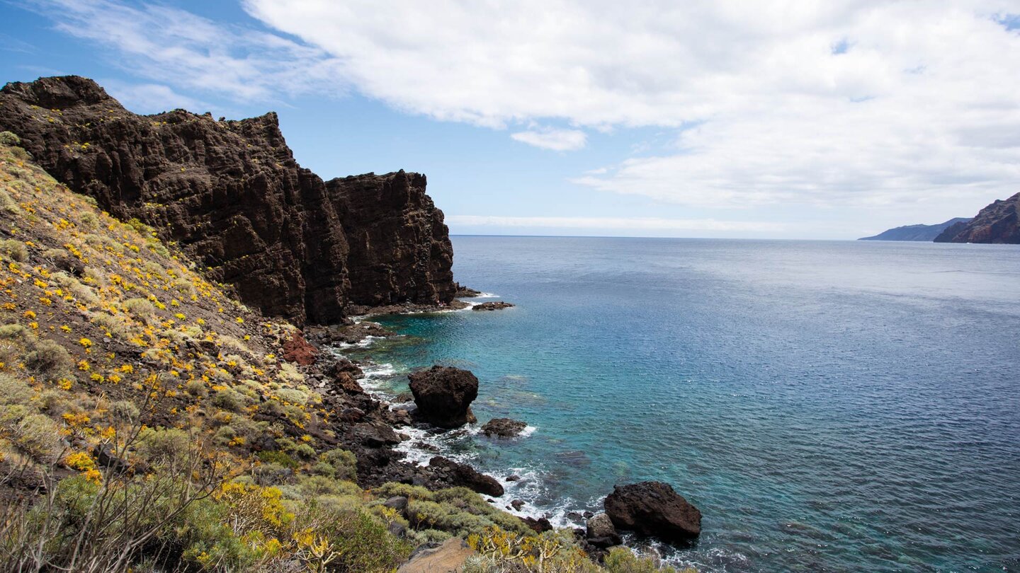 Blick entlang der Punta de la Bonanza auf El Hierro