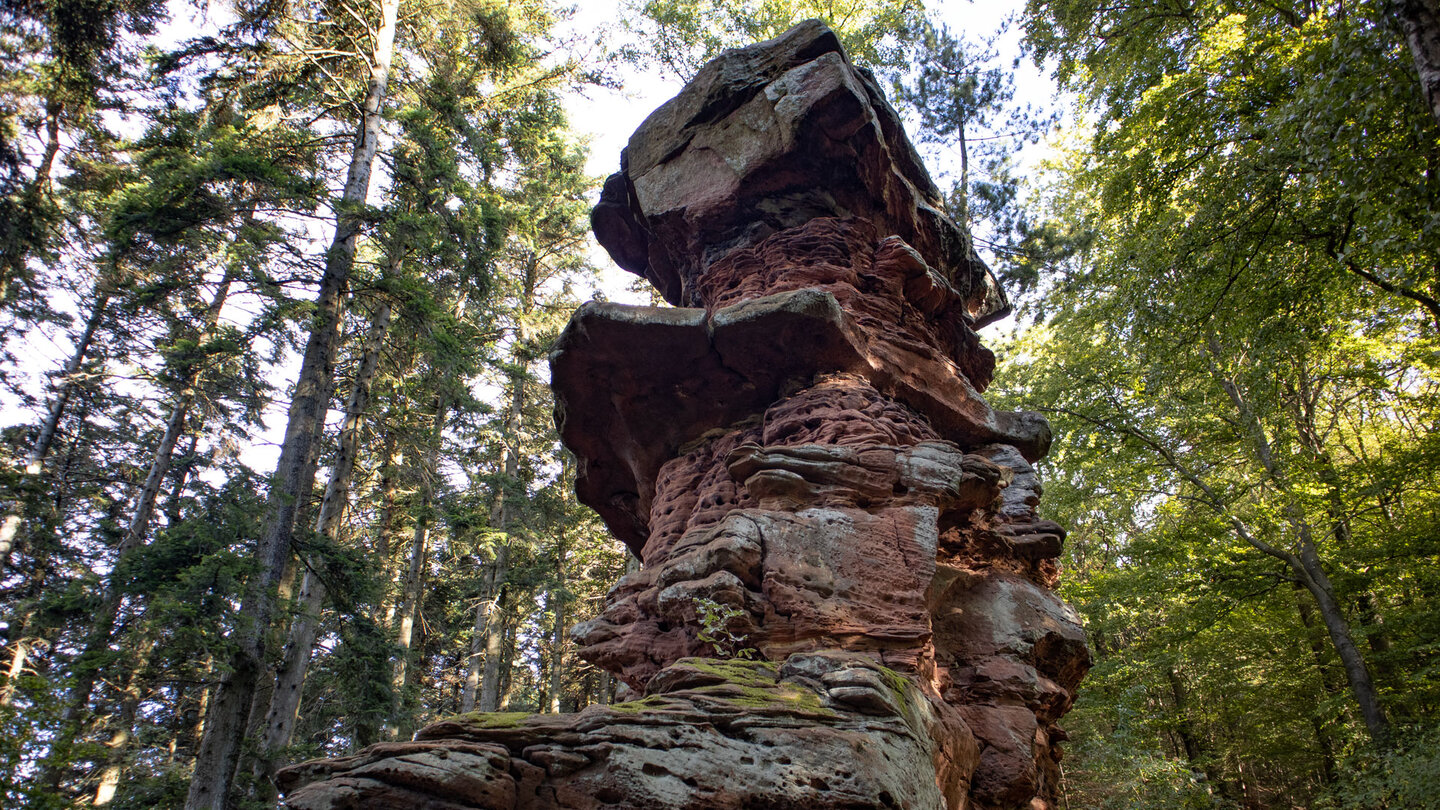 der imposante Fels Kaiser-Wilhelm-Turm