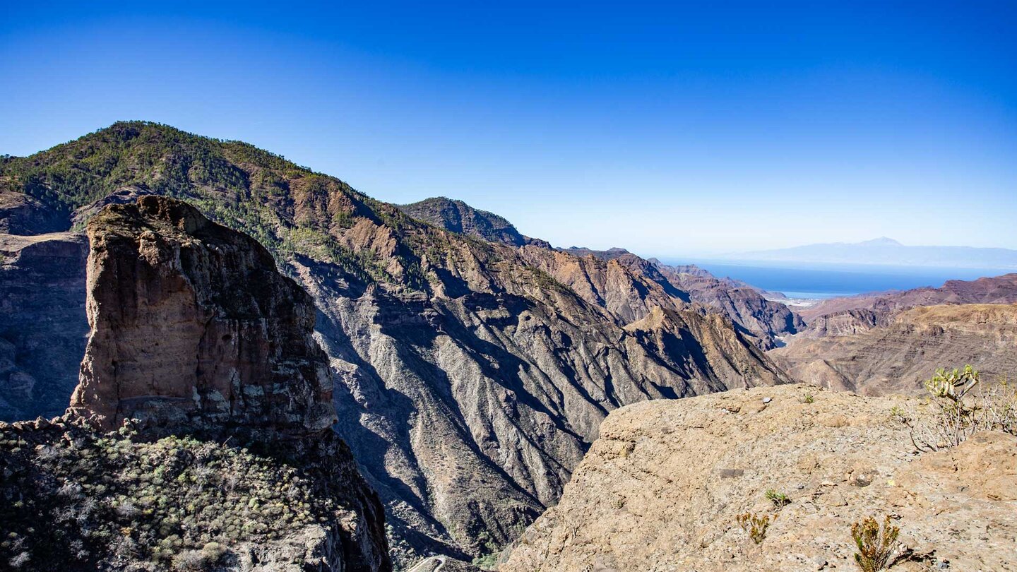 die Felsformation des Roque Palmés vom Mirador El Toscón