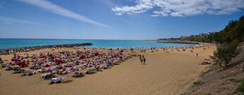 Sonnenplätze an der Playa del Inglés auf Gran Canaria