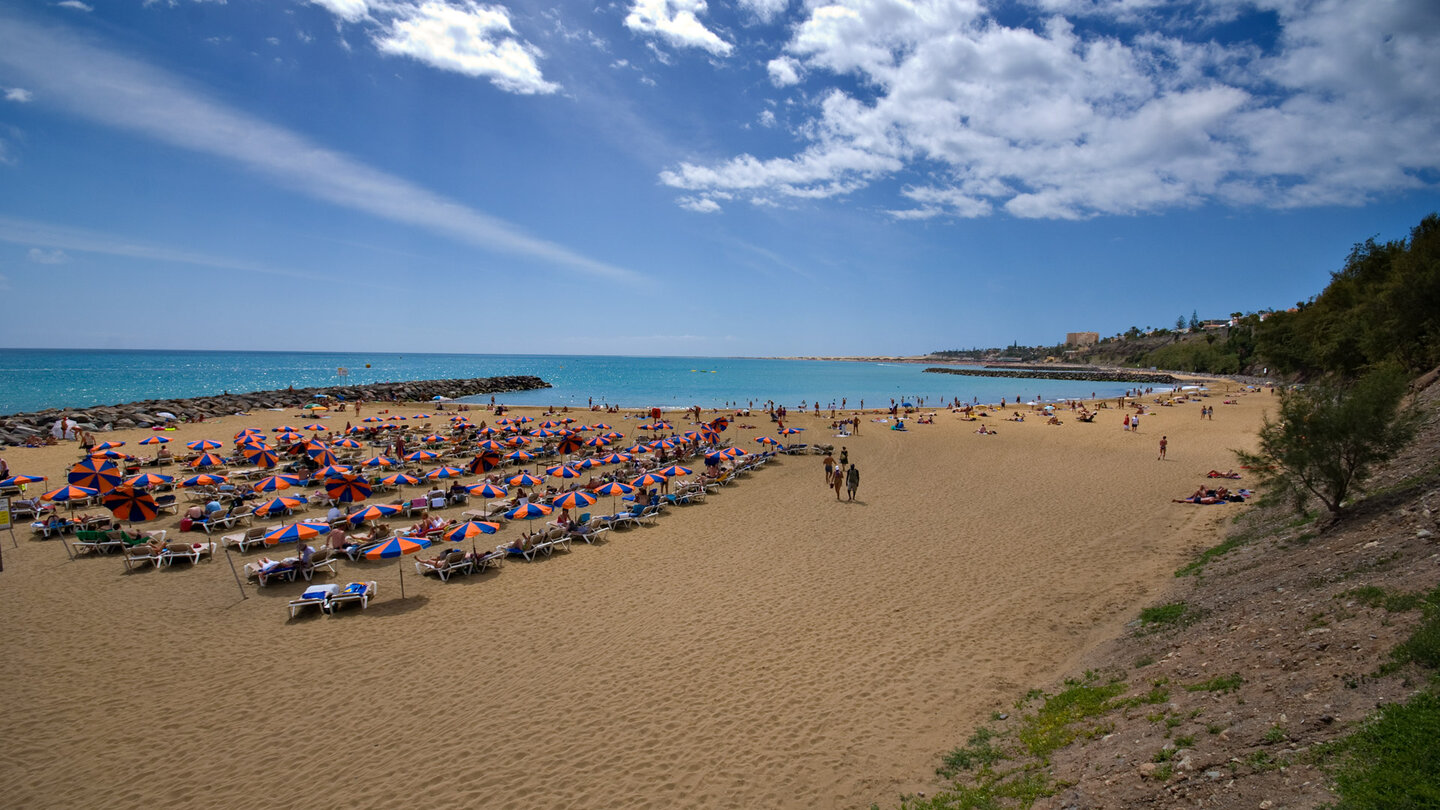 Sonnenplätze an der Playa del Inglés auf Gran Canaria