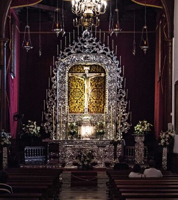 das berühmte Kruzifix im Santuario Cristo de La Laguna