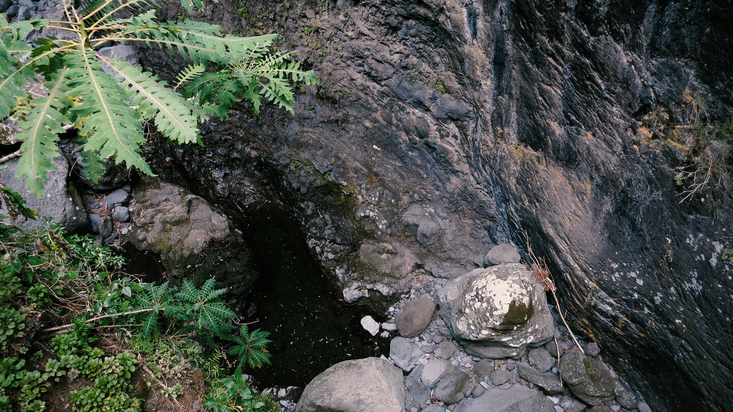 Steilwände in der Schlucht Barranco del Agua