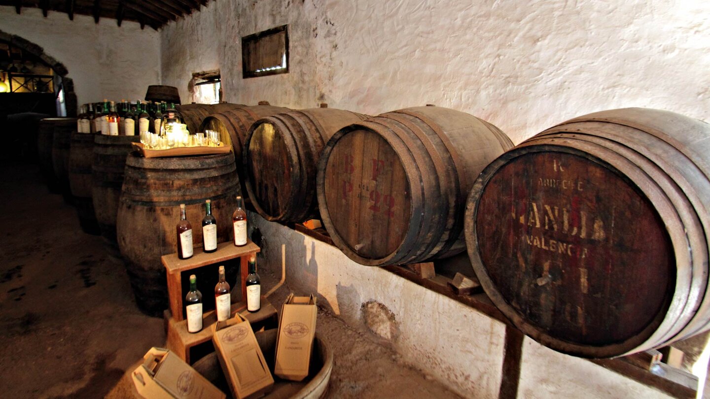 das Angebot der traditionellen Bodega im Museo Agrícola El Patio auf Lanzarote