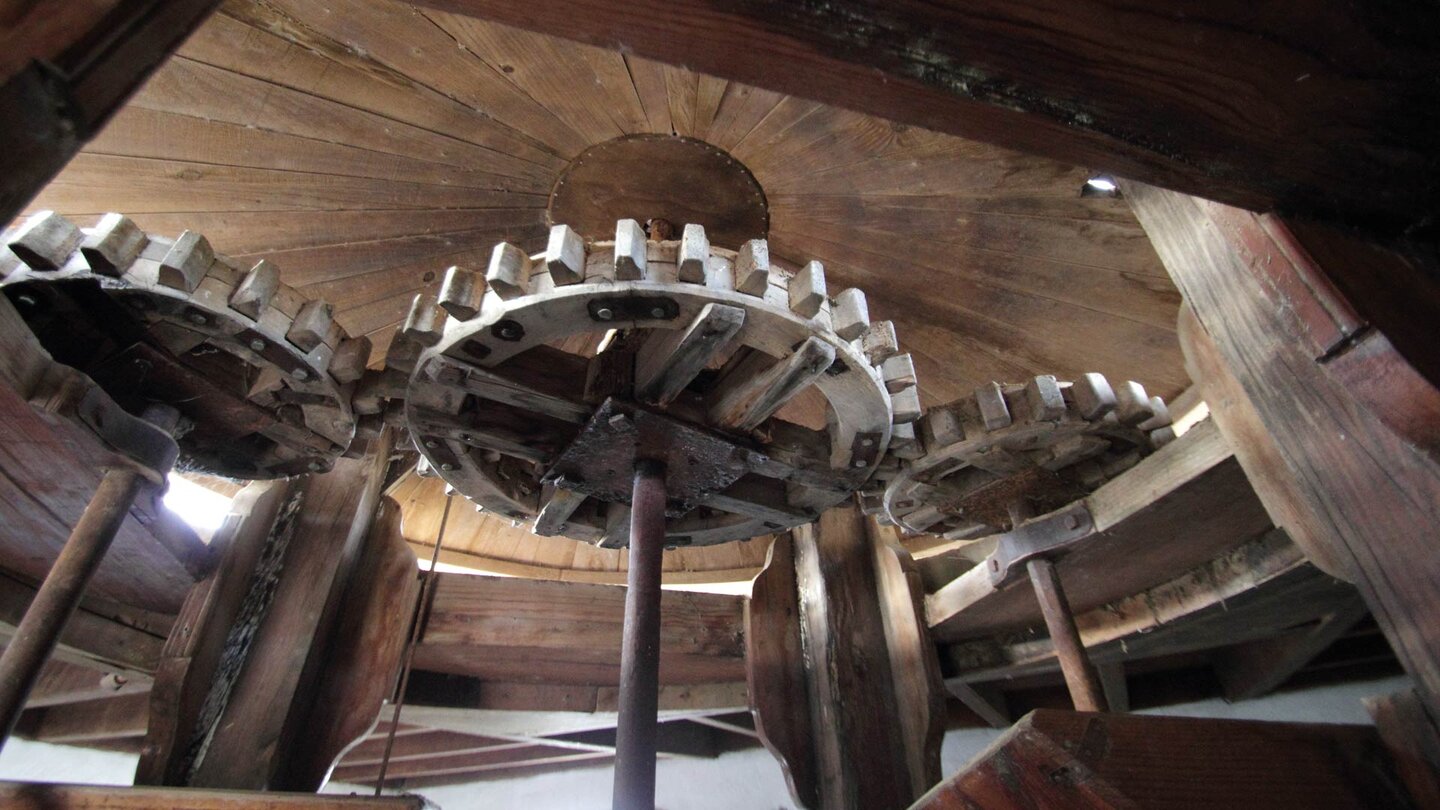 das alte Mühlwerk im Museo Agrícola El Patio auf Lanzarote