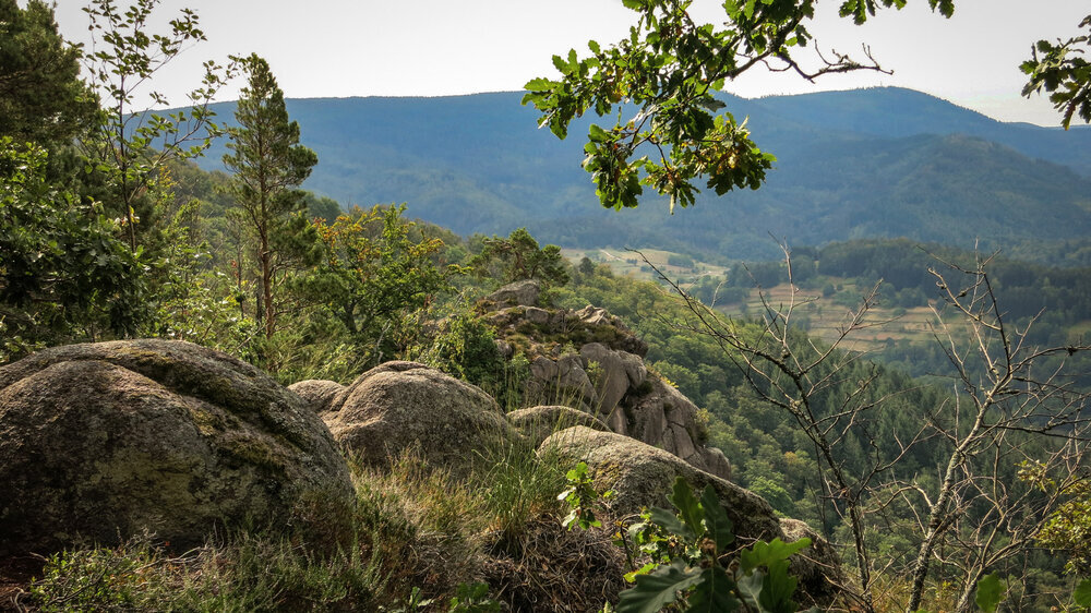 Ausblick bei den Rockertfelsen