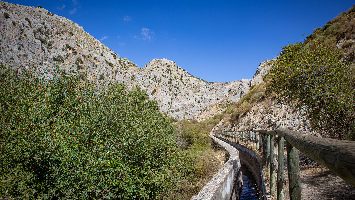 Wanderweg am Wasserkanal des Río Castril