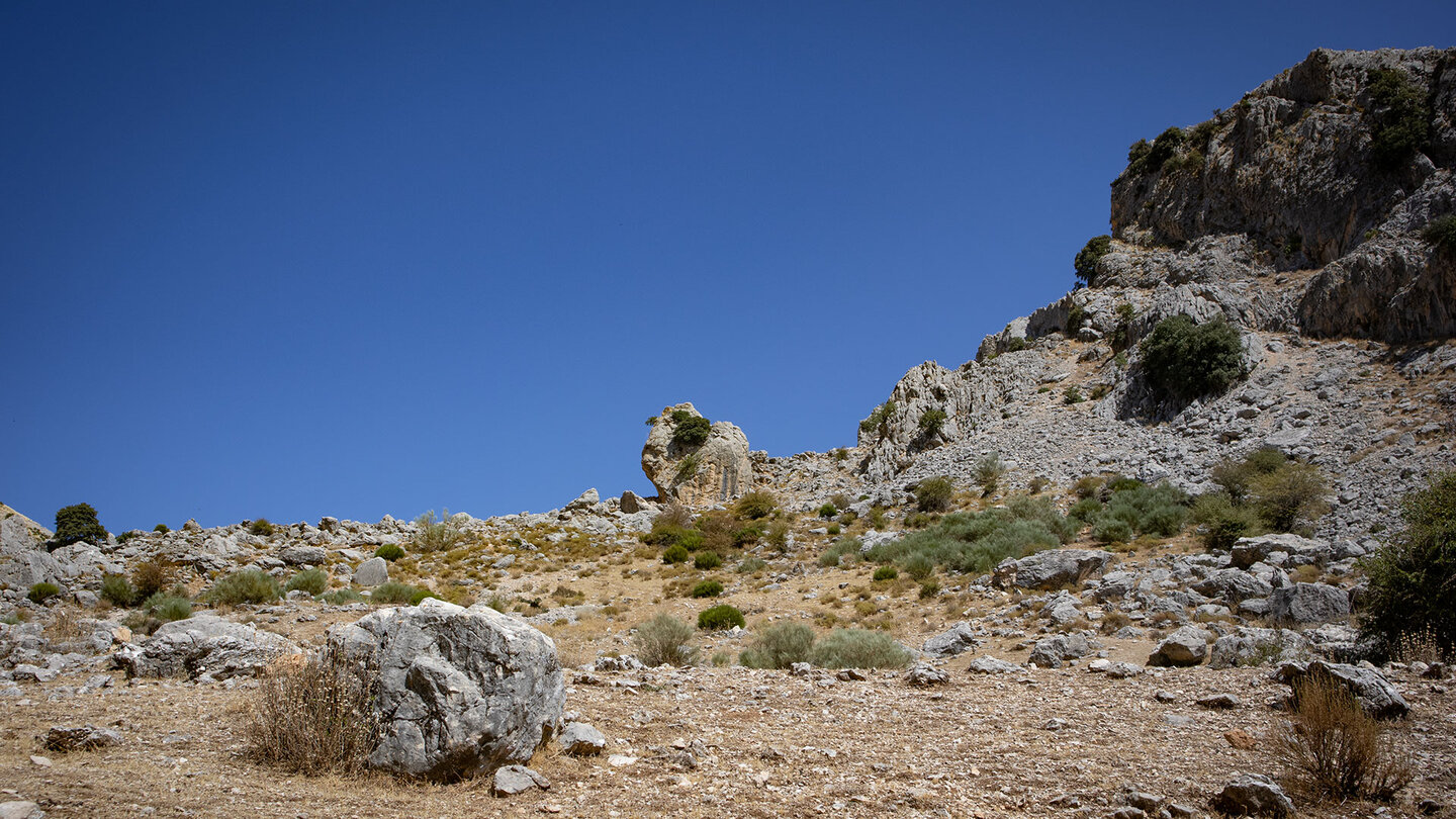 Felslandschaft der Sierra de Castril vom Wanderweg