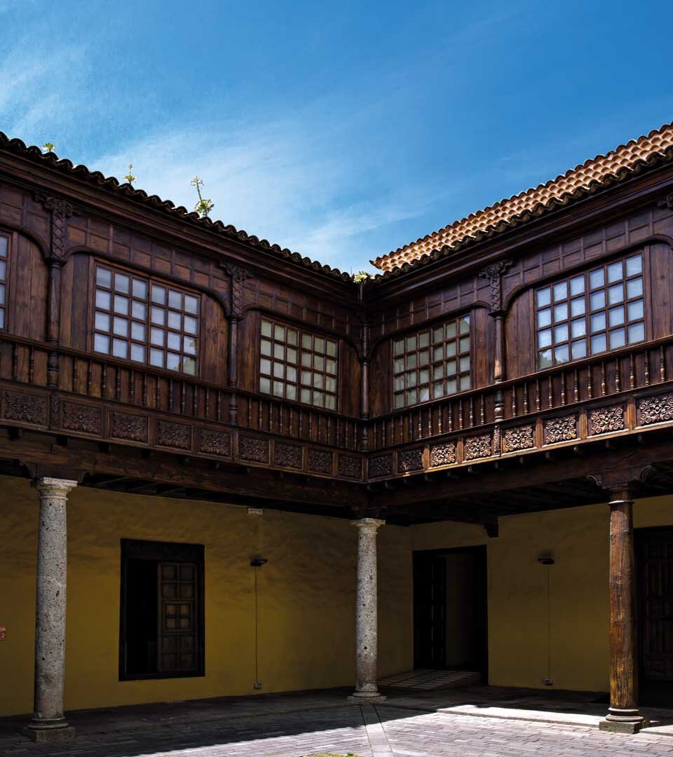 der Patio des Casa Lercaro in La Laguna