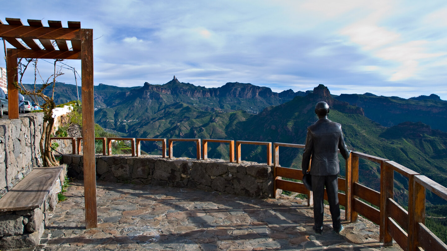 Blick vom Mirador de Unamuno auf Gran Canaria