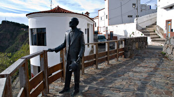 Bronzestatue am Mirador de Unamuno auf Gran Canaria