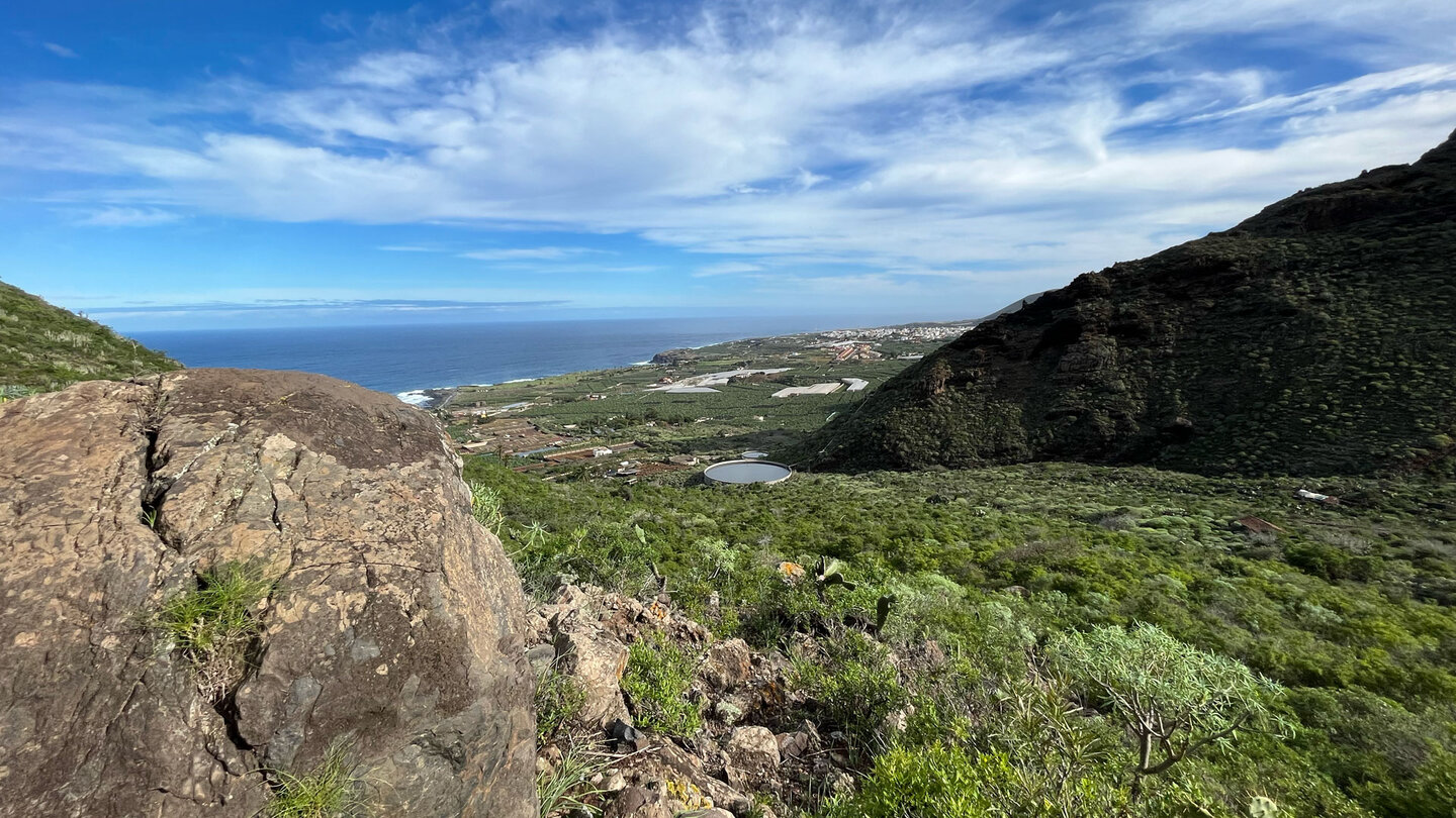 Blick auf die Tiefebene Isla Baja mit dem Ort Buenavista del Norte