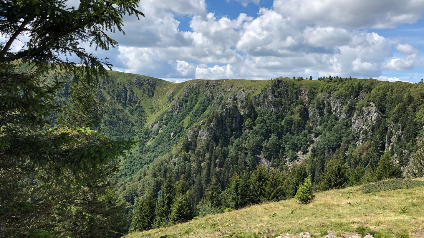 Rückblick auf Martinswand und Bergpfad Sentier du Falimont