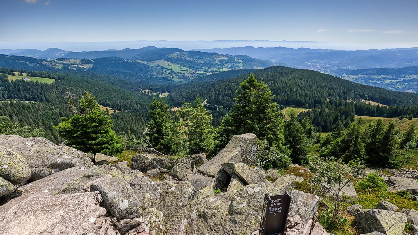 Blick vom Le Tanet bis zum Schwarzwald