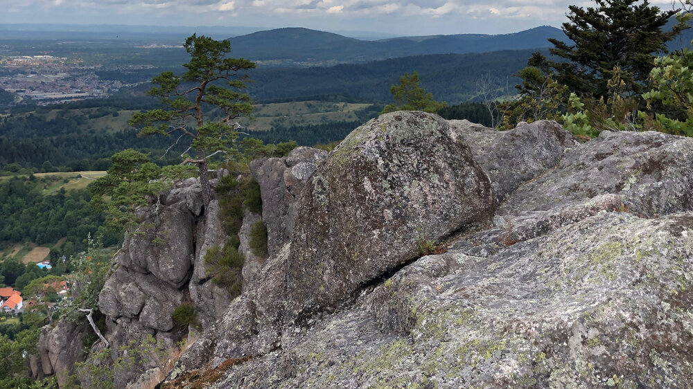 Ausblick von den großen Lautenfelsen