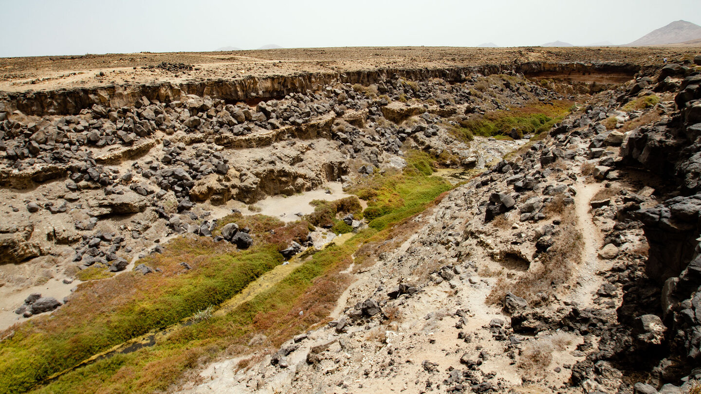 Abstiegspfad in die Tebeto-Schlucht