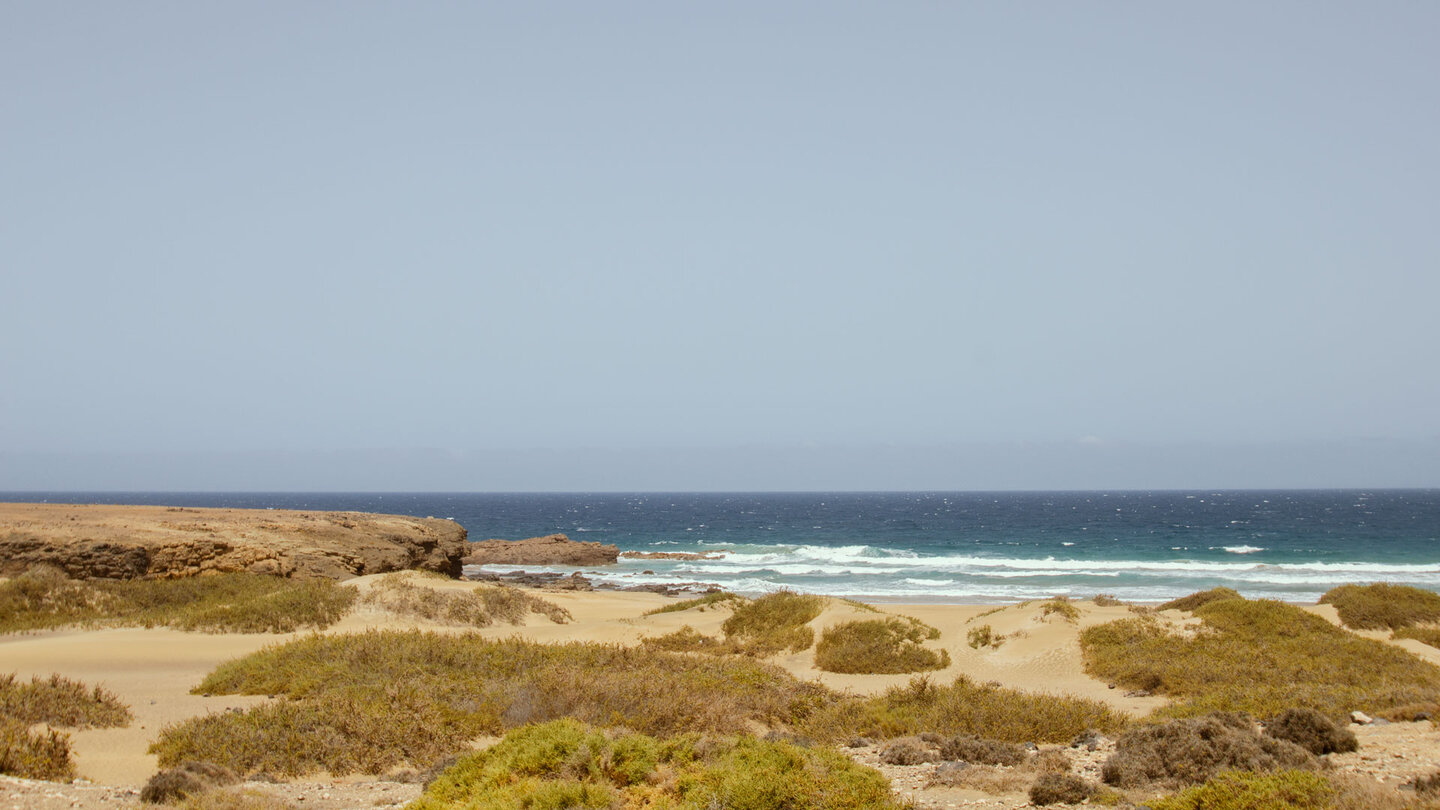 Ausblick über den Strand Playa de Jarugo