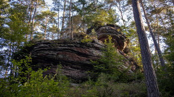 Blick auf den Froschfelsen