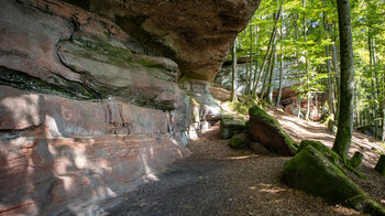 Blick entlang der Hohlen Felsen