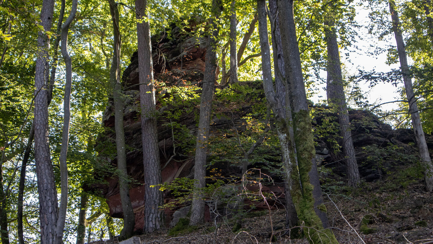 Blick auf den Heinz-Felsen