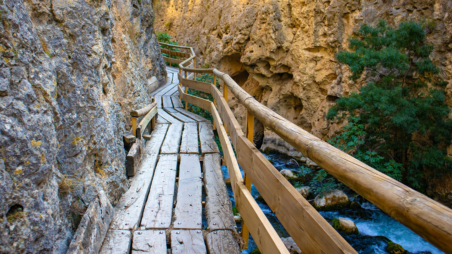 Route durch die Schlucht des Río Castril