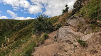 Wanderung unterhalb des Col du Wormspel