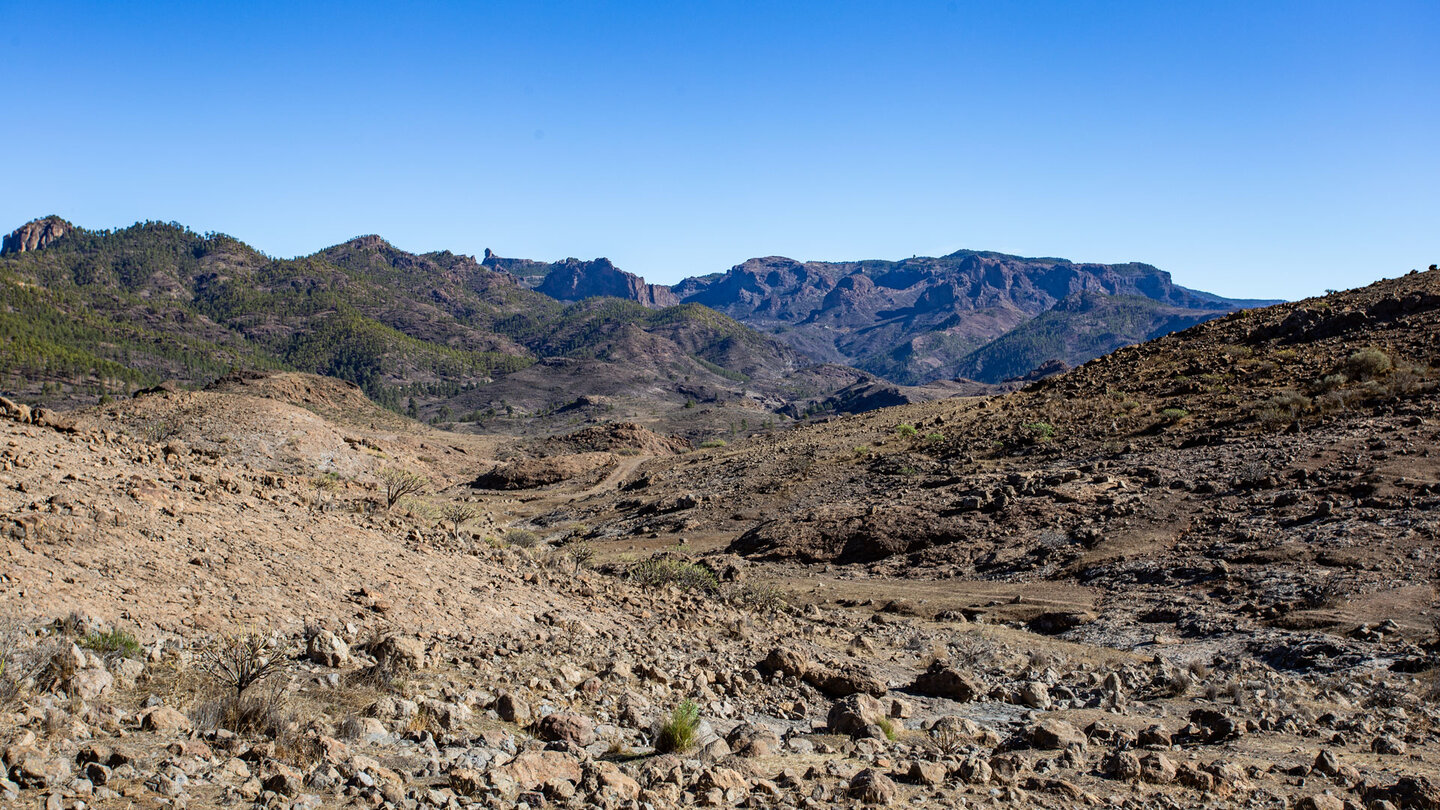 Panoramablick vom Wanderweg bei Majada Alta