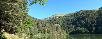 Blick über den Lac du Schiessrothried zum Le Hohneck