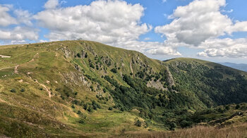 der Col du Wormspel mit Hohneck und Petit Hohneck