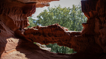 Blick aus der Ruine Falkenstein