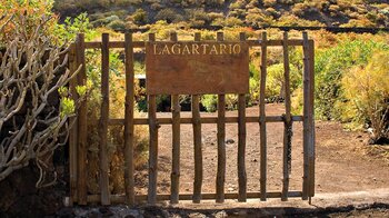 Pforte zur Aufzuchtstation Lagartario auf El Hierro