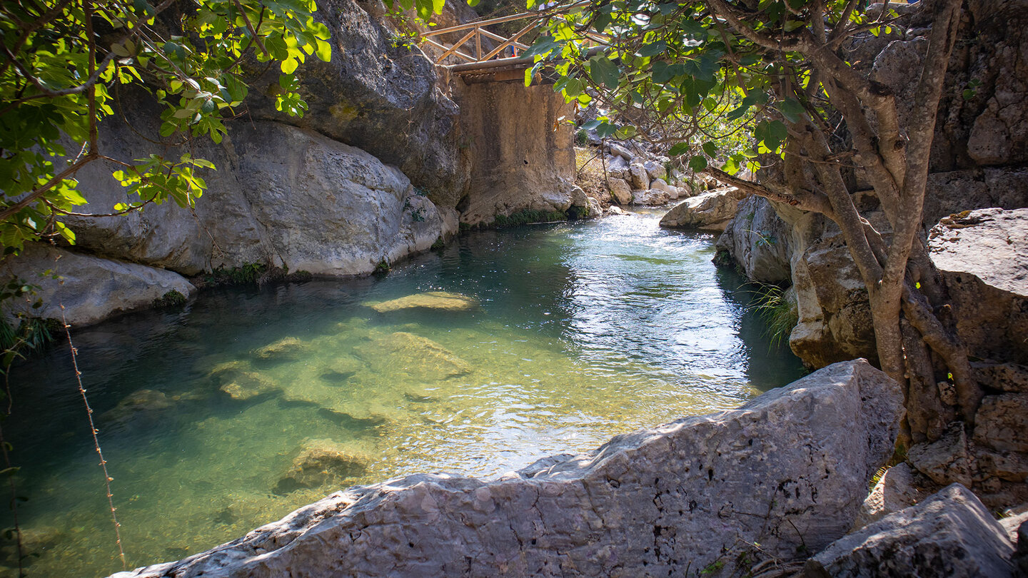 die Wanderung quert den Río Borosa über mehrere Brücken