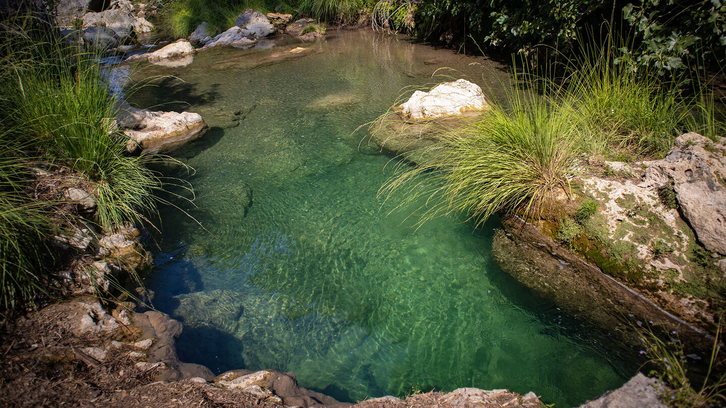 smaragdgrünes Wasser des Río Borosa