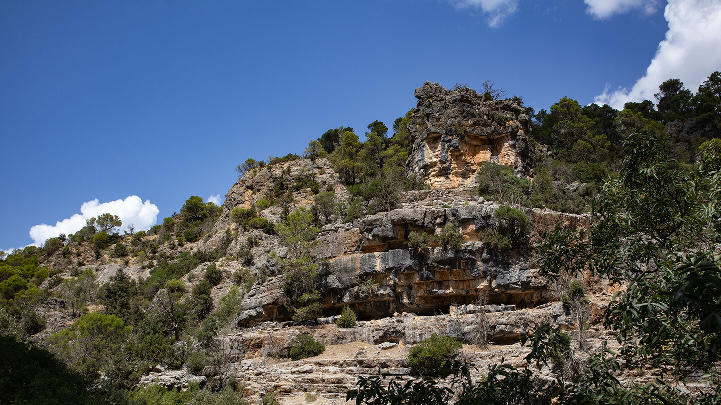 Schichtgestein im Naturpark Sierras de Cazorla, Segura y las Villas